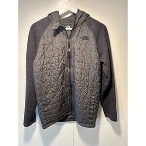 The North Face Boys ThermoBall Gordon Lyons Puffer Hoodie Jacket sz XL 18/20 Gra